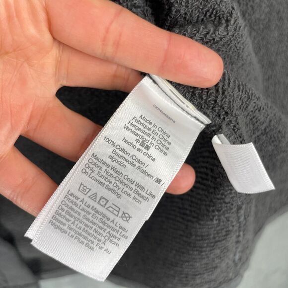 Madewell Shacket Shirt Mens Small Gray Button Up Pockets Terry Cotton Blend - Picture 4 of 12